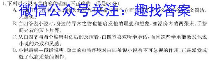 考前信息卷·第七辑 砺剑·2023相约高考 名师考前猜题卷(四)语文