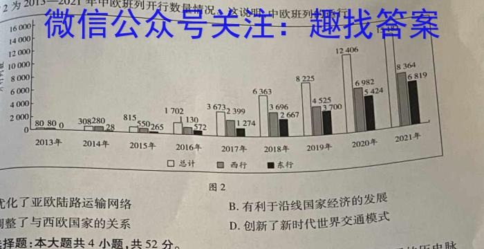 江西省吉安市十校联盟2022-2023学年九年级第二学期期中联考历史