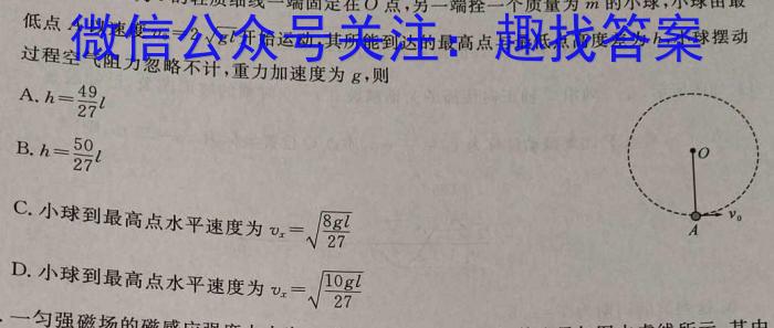 2023年普通高等学校招生全国统一考试信息模拟测试卷(新高考)(三)物理`