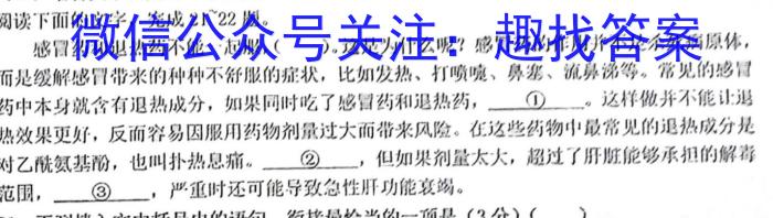 2023厦门三检高三5月联考语文