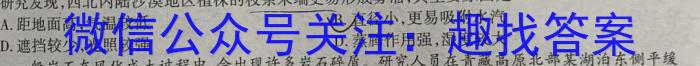 2023年山西省初中学业水平测试信息卷（六）s地理