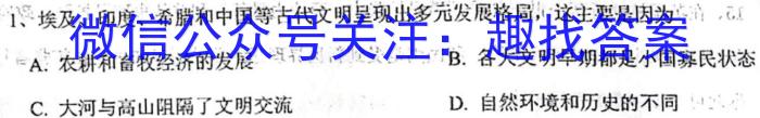 同一卷·高考押题2023年普通高等学校招生全国统一考试(四)历史