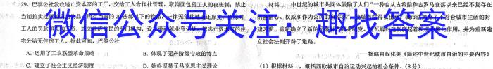 江西省2023年赣北学考联盟第一次联考（九年级）历史