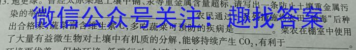 学林教育 2023年陕西省初中学业水平考试·冲刺压轴模拟卷(一)1化学