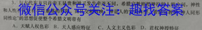 2025届湖南大联考高一年级4月联考（005A·HUN）历史