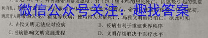 2023年山西省初中学业水平测试联考试卷（一）历史