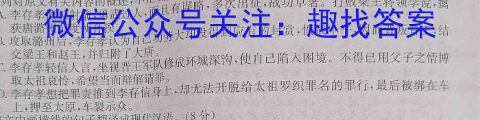 2023年普通高等学校招生统一考试 新S3·临门押题卷(四)语文