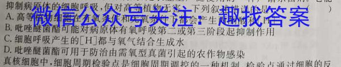 皖智教育 安徽第一卷·2023年八年级学业水平考试信息交流试卷(二)生物