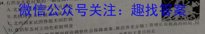 湖北省2022-2023学年度下学期期中新洲区部分学校高中二目标检测历史