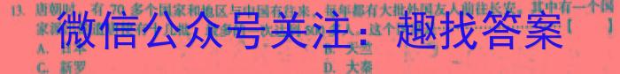 2022-2023学年安徽省七年级下学期阶段性质量监测（六）历史