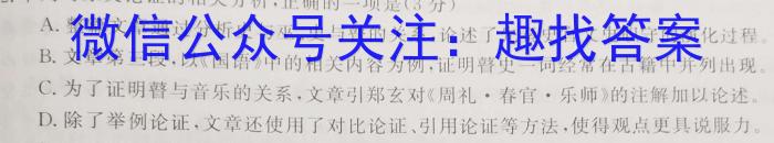 2023年河南大联考高三年级5月联考（578C-乙卷）语文