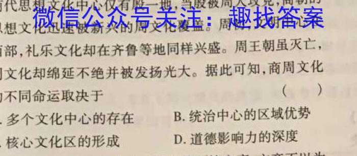 安徽省2023届九年级下学期教学评价二（期中）&政治