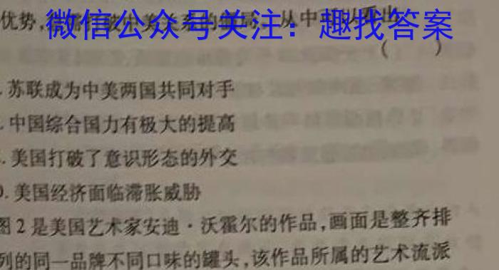 江西省吉安市十校联盟2024-2023学年九年级第二学期期中联考历史