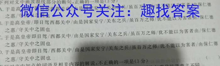 中考必刷卷·2023年名校压轴三语文