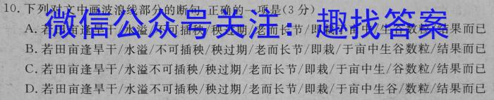 重庆康德2023年普通高等学校招生全国统一考试高三第三次联合诊断检测语文