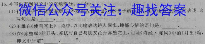 2023年江西省中考命题信息原创卷（四）语文