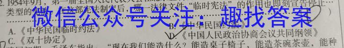 山西省2022~2023学年度八年级阶段评估(G)【R-RGZX E SHX(七)】历史