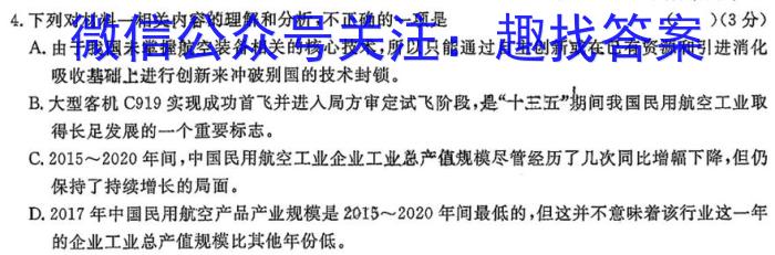 2023届吉林省高三5月联考(23-413C)语文