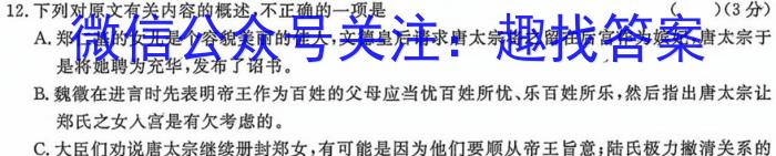 2023年安徽省初中学业水平考试 冲刺(二)语文