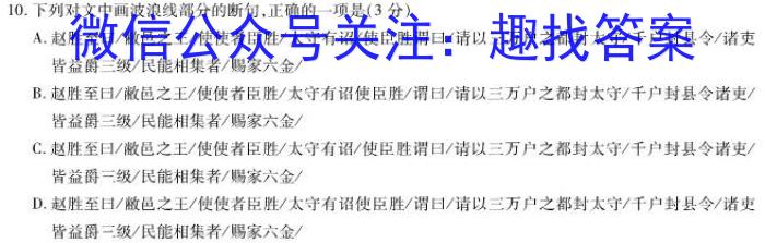 考前信息卷·第七辑 砺剑·2023相约高考 名师考前猜题卷(三)语文