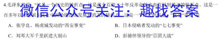 九江市2023年第三次高考模拟统一考试历史