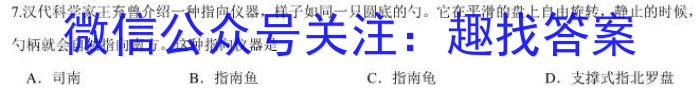 安徽省2024届八年级第七次阶段性测试(R-PGZX G AH)历史试卷