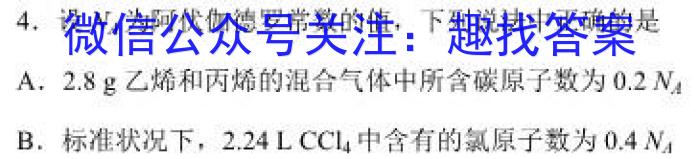 湖北省部分普通高中联盟2022-2023学年度高二年级下学期期中联考(2023.04)化学