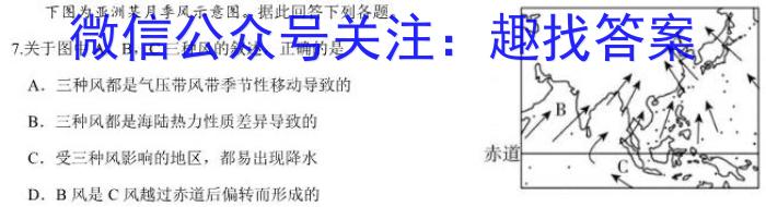 2023年陕西省普通高中学业水平考试全真模拟(四)政治1