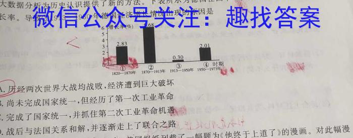 江西省九江市2023年初中学业水平考试复习试卷（二）历史