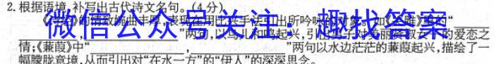 河南省三门峡2022-2023学年度下学期高二期末质量检测语文