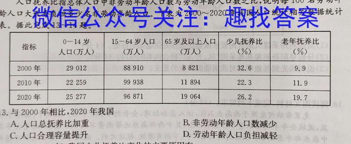 河北省2022-2023衡水中学下学期高三年级三调考试l地理