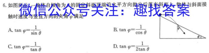 2025届广东大联考高一4月联考（23-388A）物理.