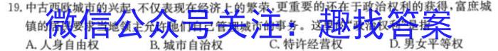 四川省成都市第七中学2024-2023学年高三三诊模拟考试历史