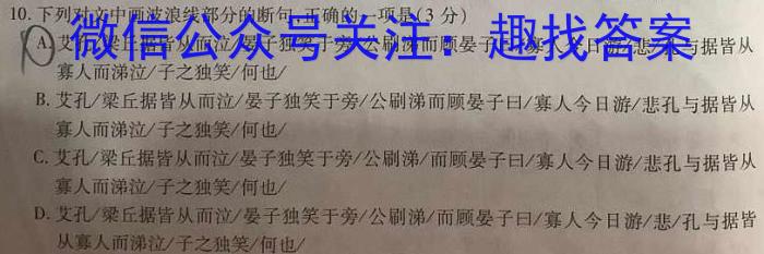 陕西省临渭区2023年九年级中考模拟训练(二)语文