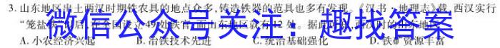 2023年甘肃大联考高三年级5月联考历史