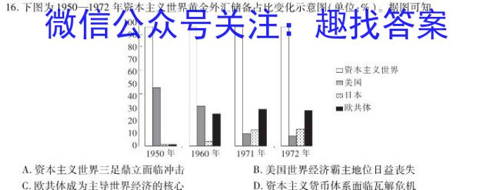 衡水金卷先享题压轴卷2023答案 老高考三历史