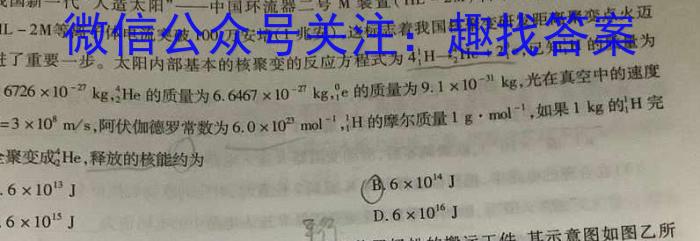 2023年普通高等学校招生全国统一考试信息模拟测试卷(新高考)(六)f物理