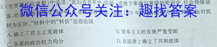 ［益卷］2023年陕西省初中学业水平考试冲刺卷（D版）历史试卷