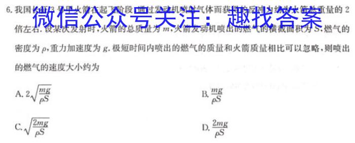 T2·2023年陕西省初中学业水平考试模拟试卷Al物理