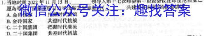 2023年普通高等学校招生全国统一考试猜题信息卷(新高考)(一)政治1