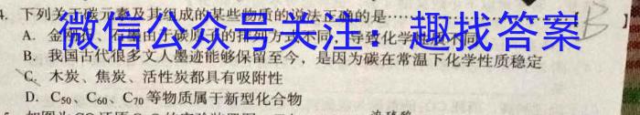 安师联盟·安徽省2023年中考仿真极品试卷（一）化学