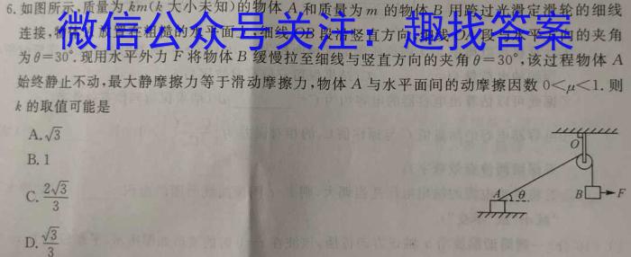 学海园大联考 2023届高三信息卷(二)2q物理