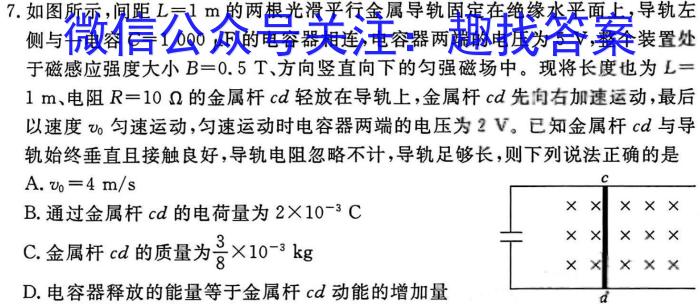 2023衡水金卷先享题压轴卷答案 新高考A一物理.