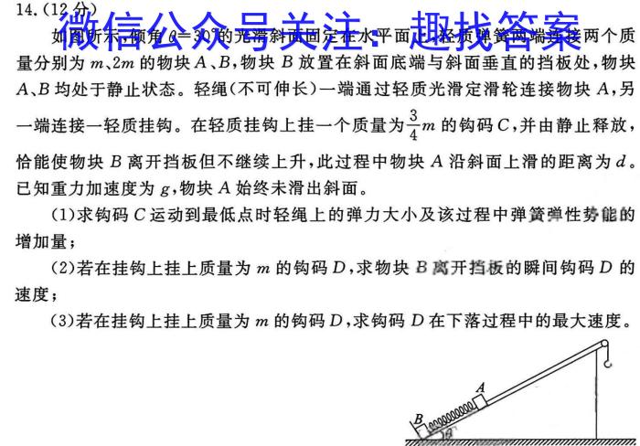 2023年普通高等学校招生全国统一考试·专家猜题卷(一)物理.
