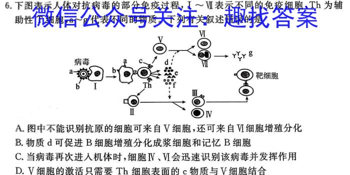 2023年陕西省普通高中学业水平考试全真模拟(五)生物