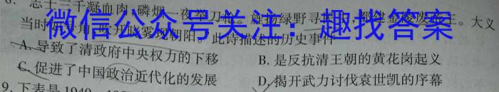 炎德英才 名校联考联合体2023年春季高二第二次联考(4月)历史