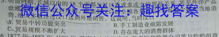 2023届青海省高三5月联考(标识■)历史