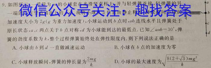 2023年普通高等学校招生全国统一考试精品预测卷(一)1l物理