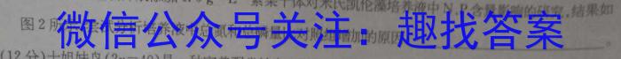 2023年高二年级九师联盟湖北省期中考试生物