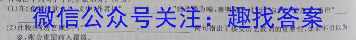 2023年普通高等学校招生全国统一考试压轴卷(T8联盟)(二)语文